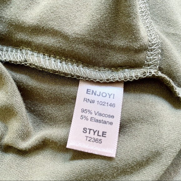 Michael Stars Smocked Waist Jumpsuit - Olive Green - Picture 8 of 11